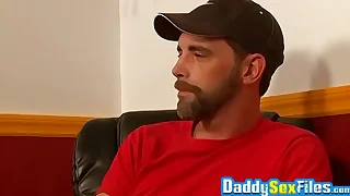 Mike gaite receives cum in mouth in wild anal threesome