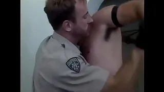 Police officer and leather suppliant