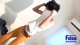 A fresh 18-year-old with big and round of vision reacts sensitively to his first male !