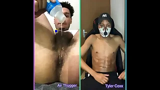 Wanking party with air thugger (part. 1) (mym teaser)