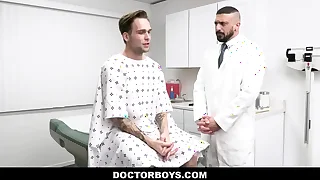 Hot hunk doctor fucks patient boy during visit - trent marx, marco napoli