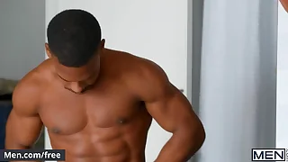 (adrian hart) fools (joey mills) at along to doctor's office by replacing along to germicide dispenser with his cock - men - follow and watch joey mills at www.men.com/joey