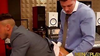 Menatplay suited men geordie jackson and klein kerr ass bourgeon