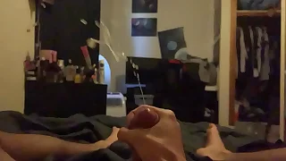 Unaccompanied shooting cumshot