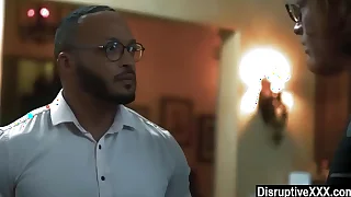 Absurd housesitter fucked by his black boss