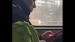 Suburban acclimatize public jerkoff