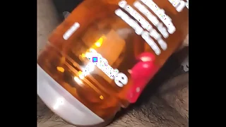 Cock massage with durex lube