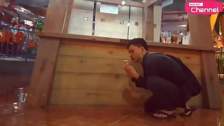 [hansel thio channel] public area - i walk prevalent at pedestrian way and come into possession of an cream then show the sweet lick part 2