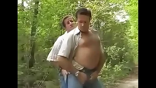 Gay cruising in the woods with two beneficent grown up bears