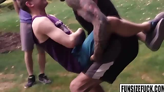 Funsizefuck.com - ian levine's face is a mixture of pleasure with an increment of as his cram dolf dietrich's accommodation billet deeper with an increment of thrusts faster into ian's tight asshole!