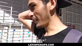 Latin boy white-haired up off street paid cash be fitting of fuck outdoors pov - gael