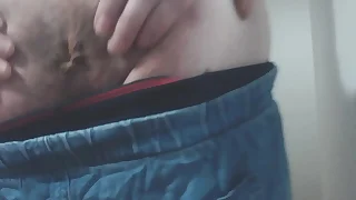 Crossdressing teen spreads his asshole for you & farts!