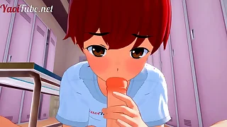 Yaoi 3d - naru x shiro [yaoiotube's mascot] handjob, blowjob & anal