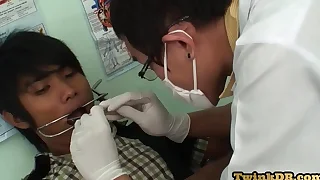 Examined asian twink breeded apropos missionary by his doctor