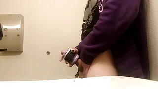 Horny pitstop with regard to public restroom