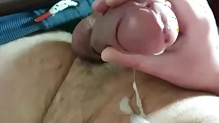 Wanking over cock dogg